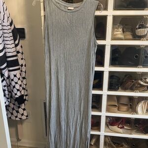 a new day Ribbed Gray Maxi Dress